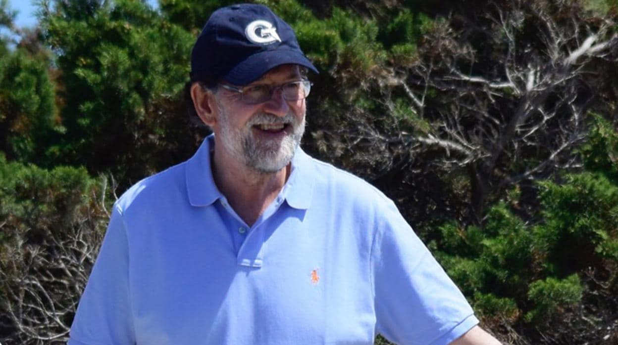 Mariano Rajoy durante sus vacaciones en Formentera