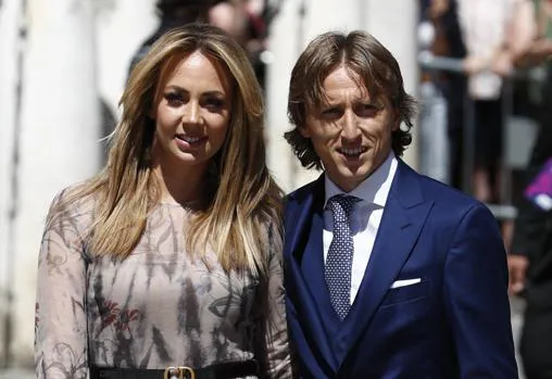 Luka Modric y su mujer Vanja Bosnic