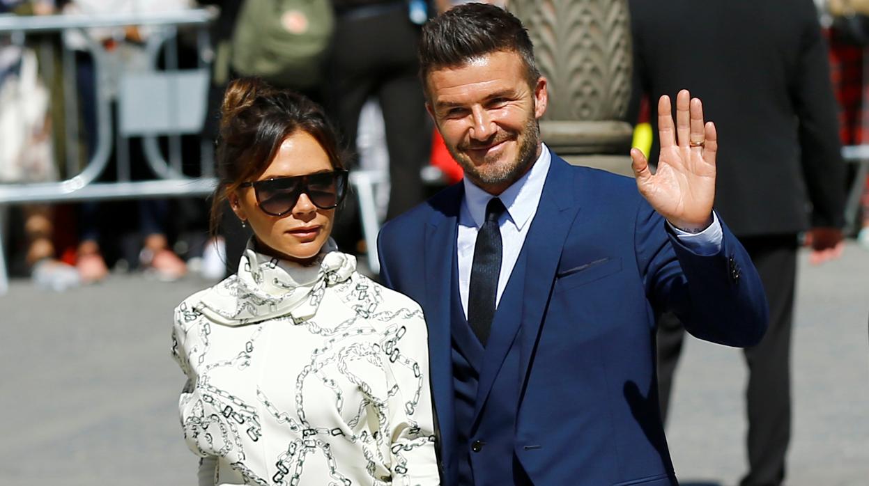 Victoria y David Beckham, en la boda de Sergio Ramos y Pilar Rubio