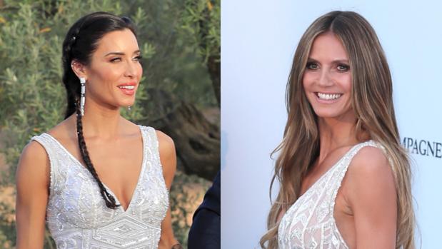 Heidi Klum ya lució el vestido de novia de Pilar Rubio el año pasado