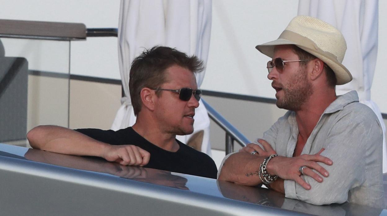 Matt Damon y Chris Hemsworth