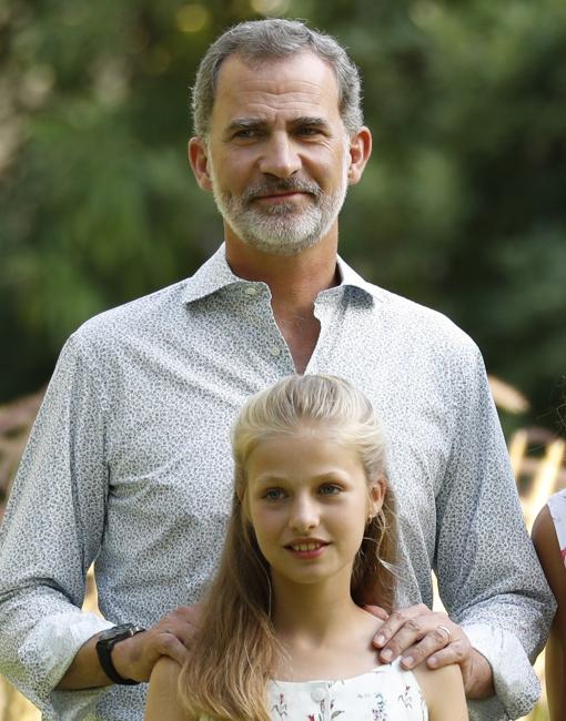 El Rey Felipe VI junto a la Princesa Leonor