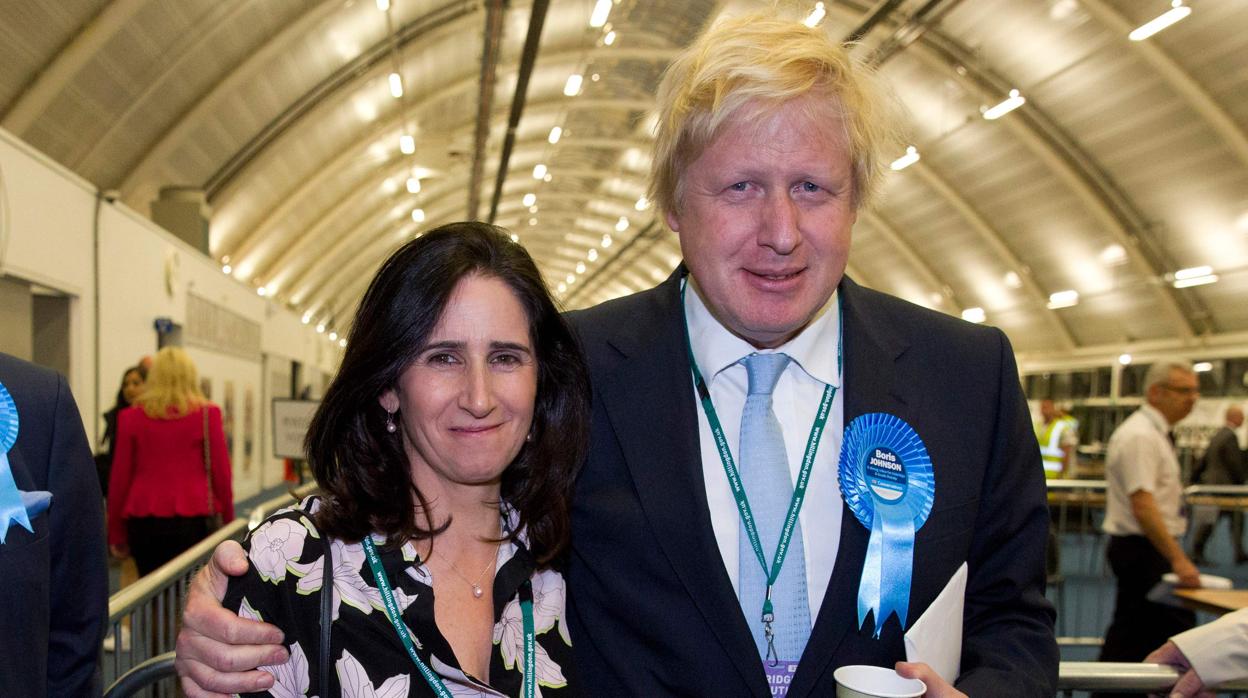 Marina Wheeler junto al ahora Primer Ministro Británico, Boris Johnson, en una fotografía tomada en 2015