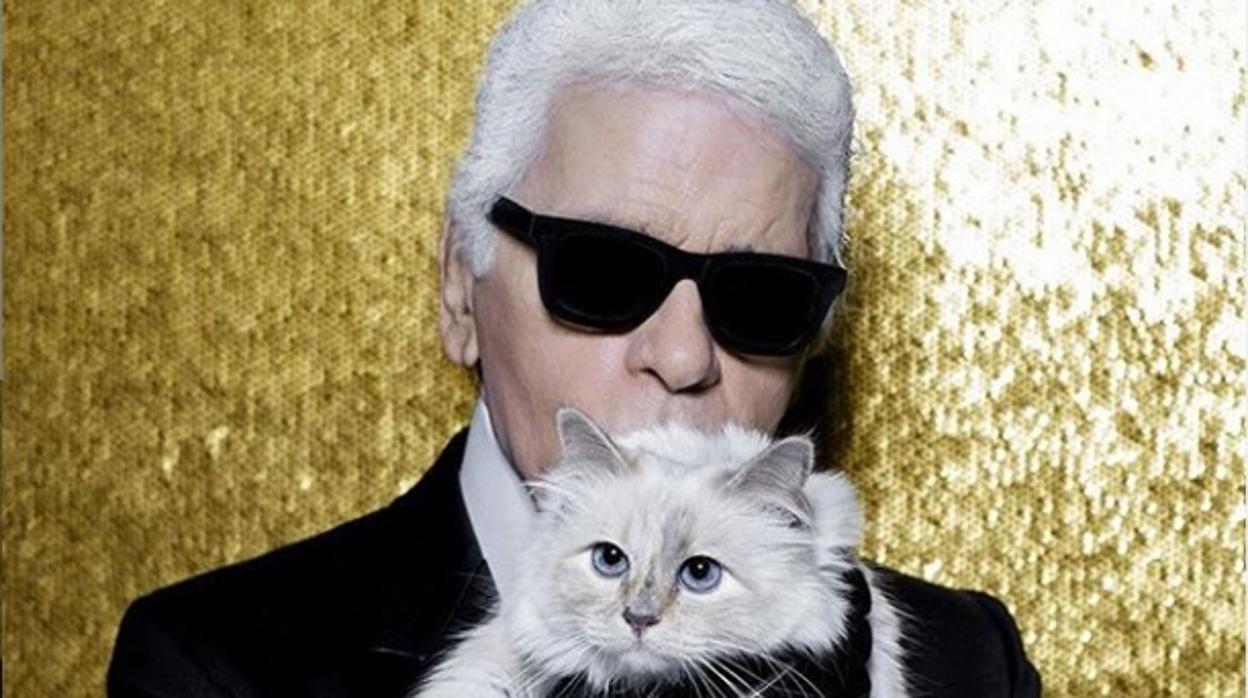 Karl Lagerfeld y su gata, Choupette