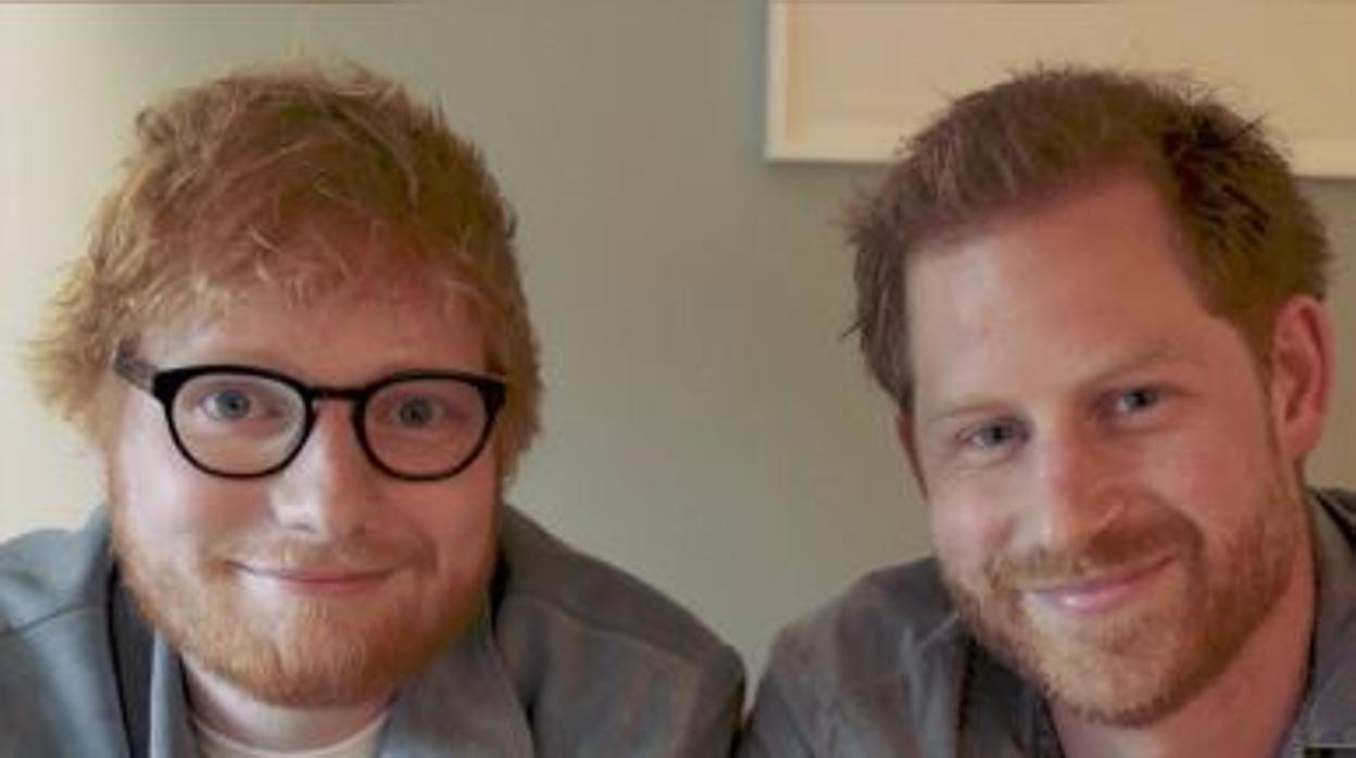Ed Sheeran y el Príncipe Harry