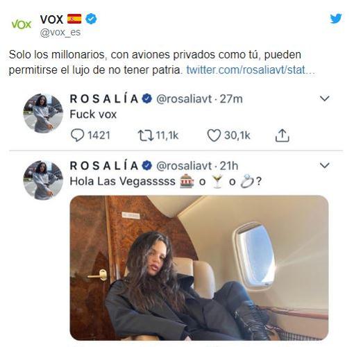 Rosalía abandona el jet privado y vuelve a los vuelos comerciales tras la polémica con Vox