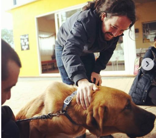 «Esta Navidad recuerda adoptar no comprar», ha escrito Pablo Iglesias en su Instagram