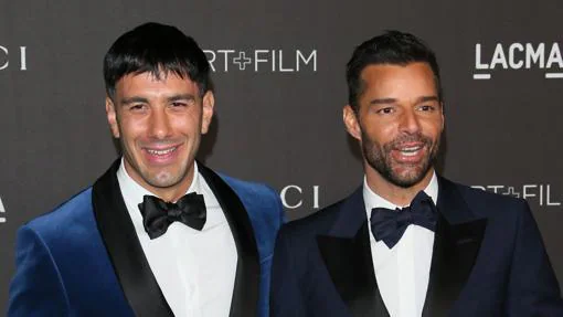 Jwan Yosef y Ricky Martin en la gala LACMA Art+Film de este año