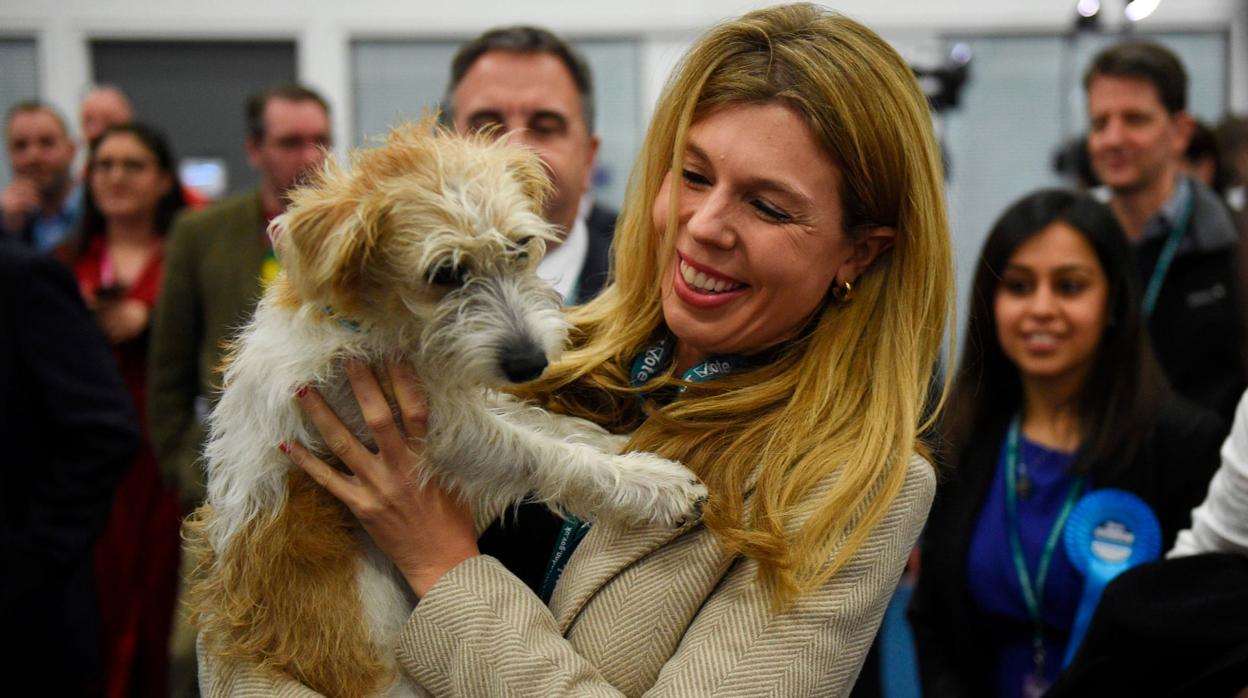 Carrie Symonds, en una feria de animales