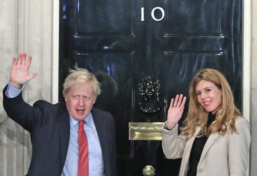 Boris Johnson y Carrie Symonds