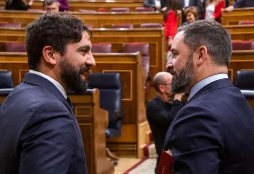 Jacobo Robatto y Santiago Abascal en el Congreso de los Diputados