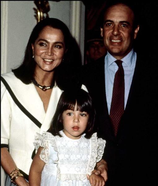 Isabel Preysler, con su hija Tamara, y Carlos Falcó