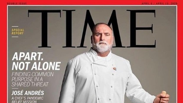 El chef José Andrés, portada de la revista «Time» por su ayuda en la crisis del coronavirus