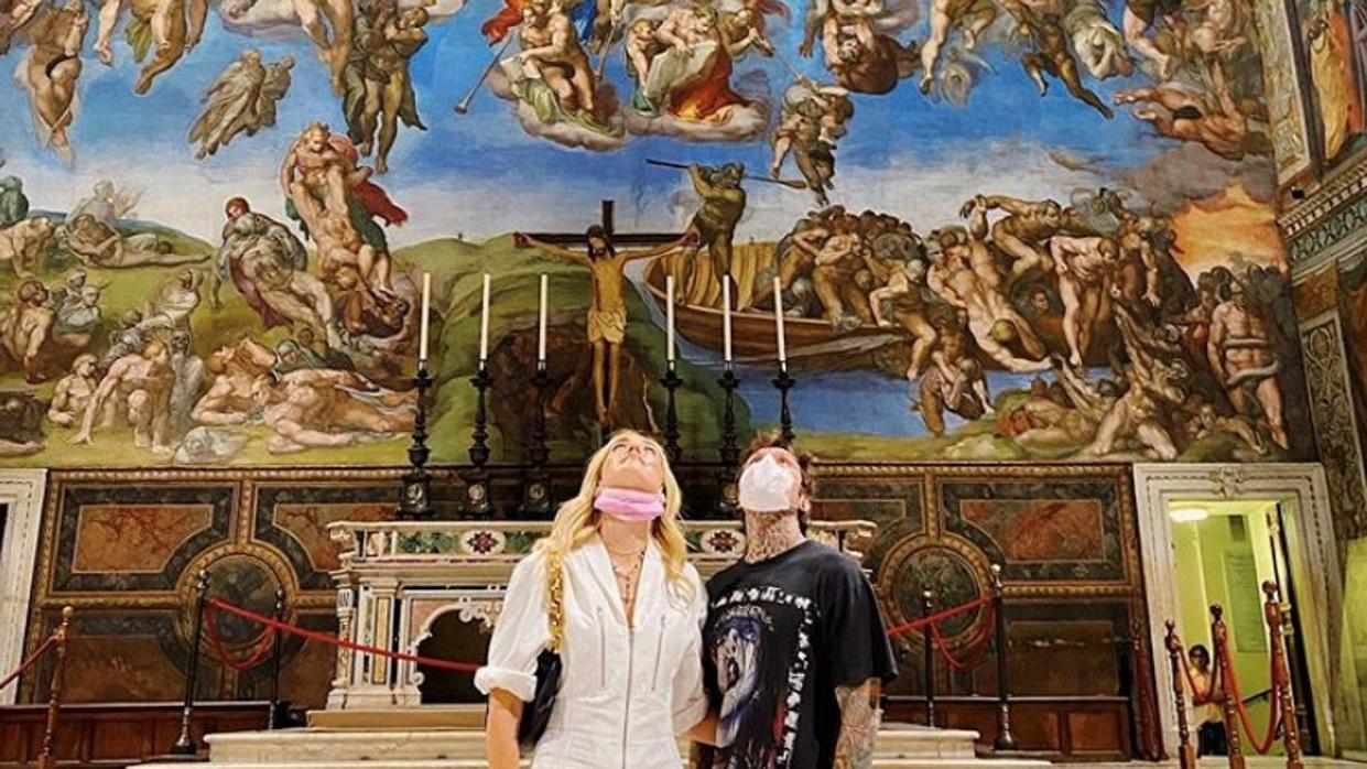 Ferragni y Fedez en la Capilla Sixtina