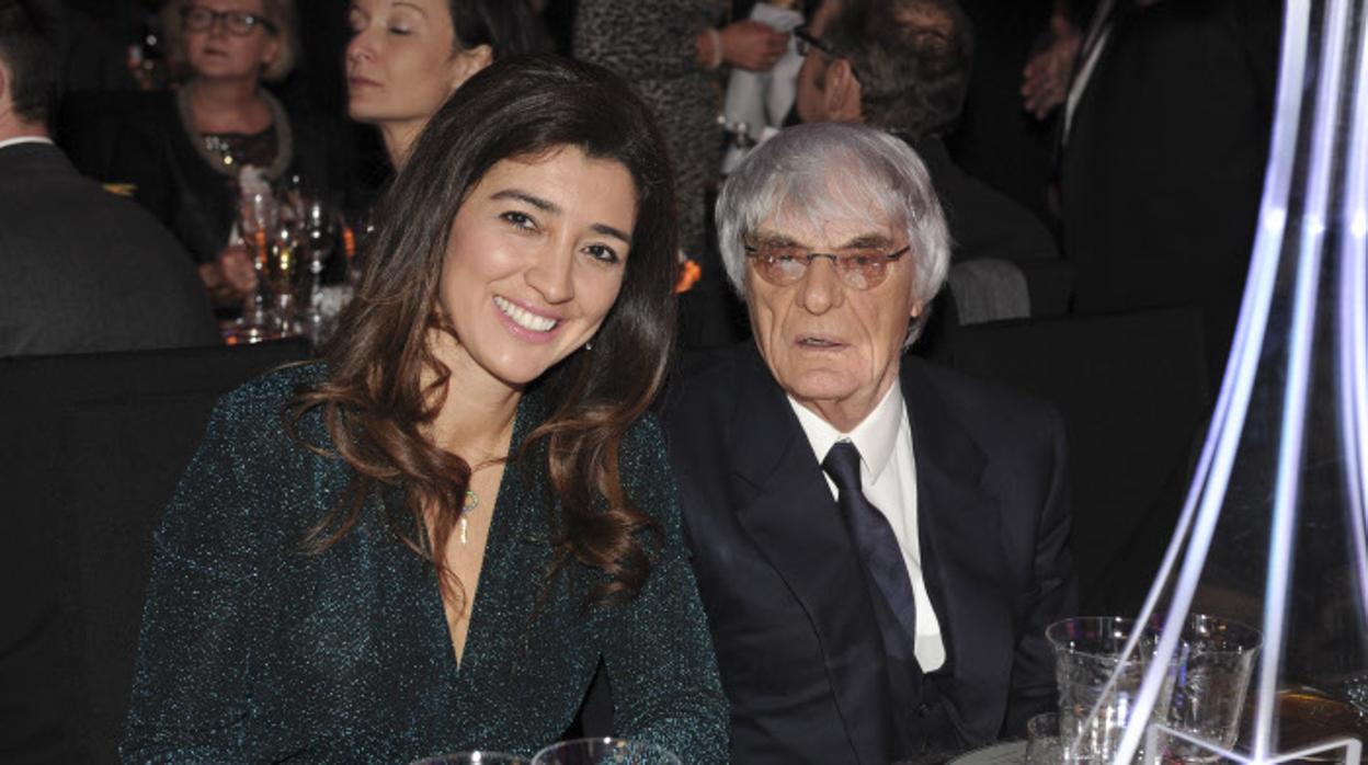 Bernie Ecclestone y Fabiana Flosi