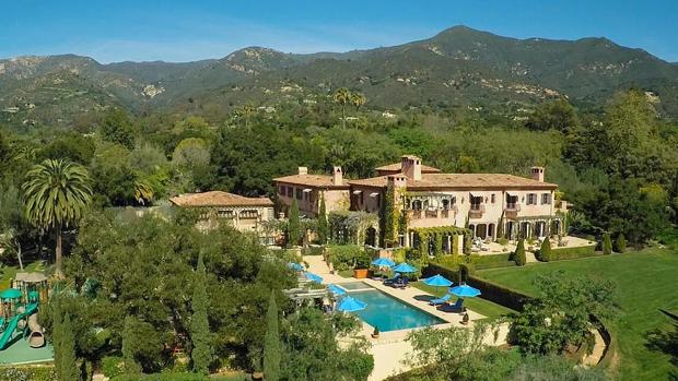 Sala de yoga, spa, 16 baños... La impresionante mansión de los Sussex en Santa Bárbara