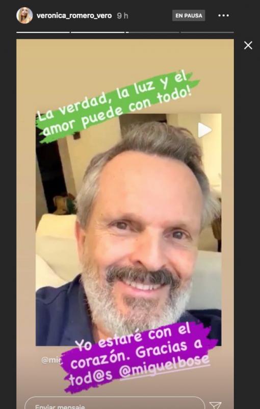 Verónica Romero apoya el discurso antimascarillas de Miguel Bosé: «La verdad y el amor pueden con todo»