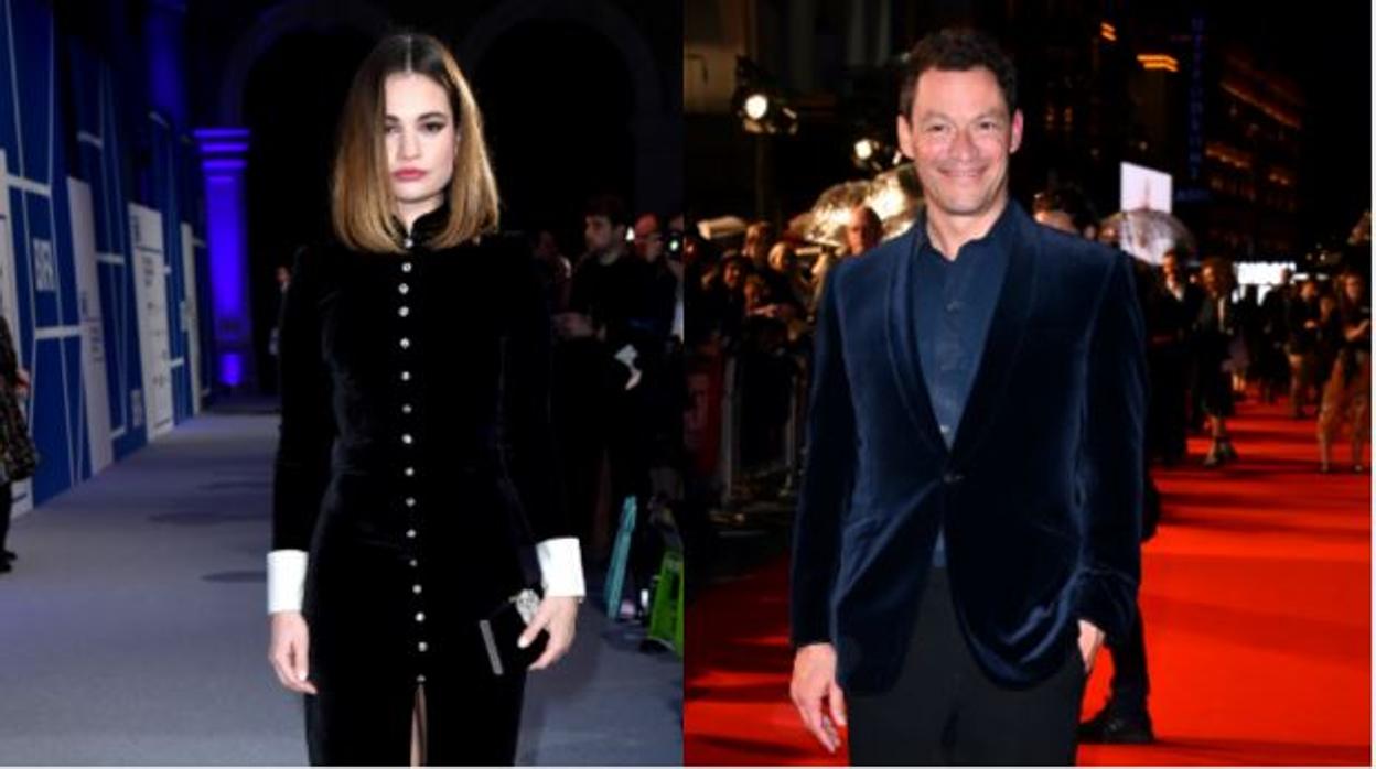 Lily James y Dominic West