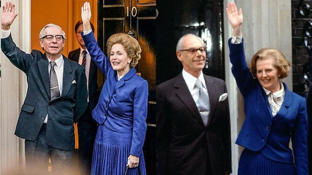 El poderoso estilo Thatcher, del traje azul al «pussybow»