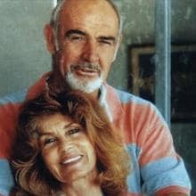 Sean Connery con su mujer antes de retirarse del cine