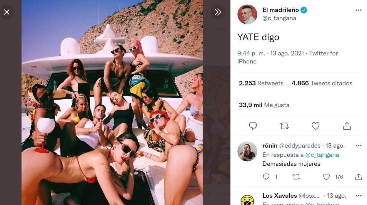 Lola Sampedro: C. Tangana en el yate parece un ‘pringao’