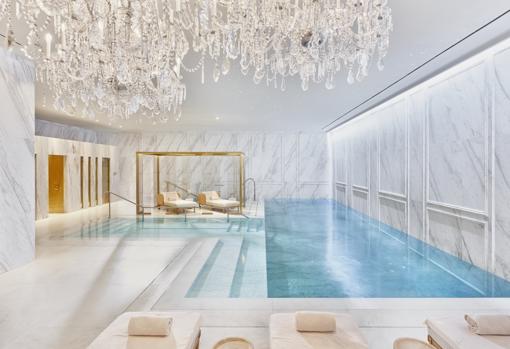 Zona Wellness en el spa The Beauty Concept del Hotel Mandarin Oriental Ritz, Madrid