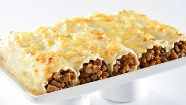 Deliciosos canelones a la boloñesa