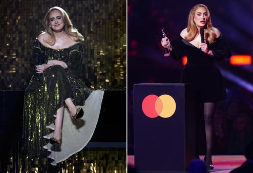 Los distintos vestidos de Adele en la gala de los Brit Awards