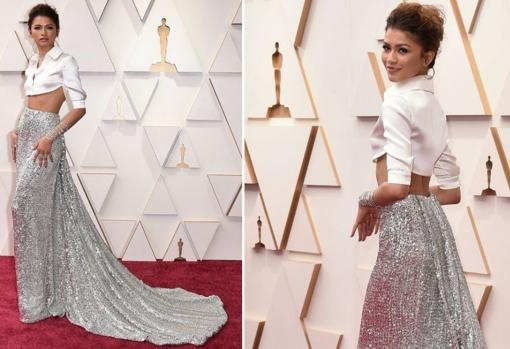 Zendaya en la alfombra roja de los Oscar 2022