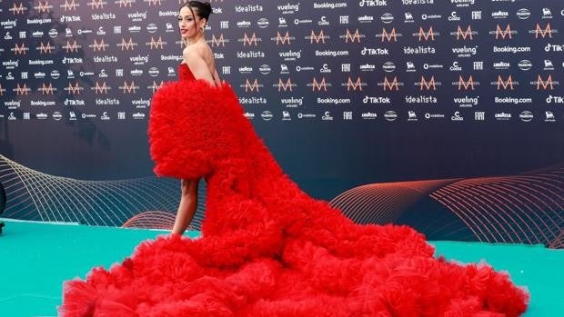 Chanel Terrero y su look inspirado en Rosalía y Andalucía para la gala de apertura de Eurovisión
