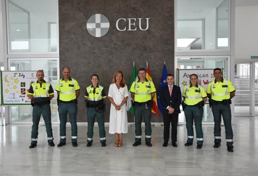 Exhibición de la Unidad de Tráfico de la Guardia Civil en el Summer Camp CEU