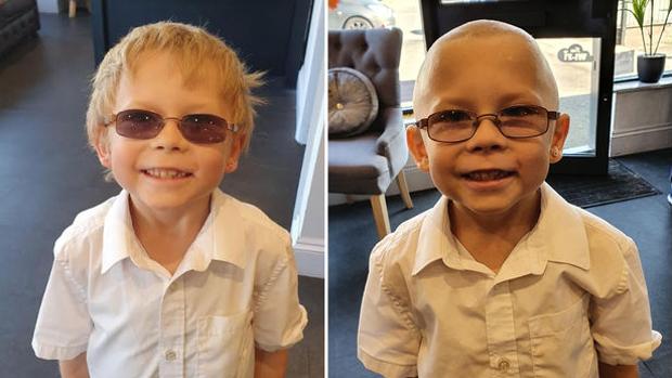 «Seremos calvos juntos»: un niño de 7 años se rapa la cabeza para ayudar a su amigo enfermo de leucemia