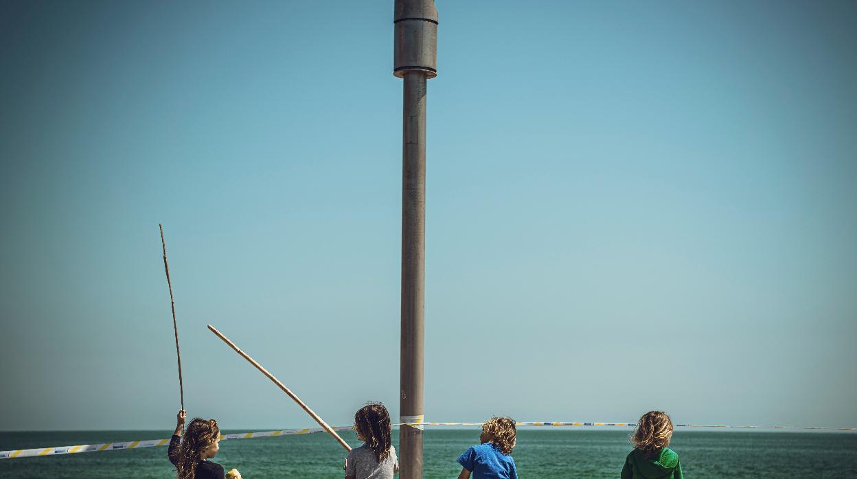 Cuatro menores en La Barceloneta este domingo