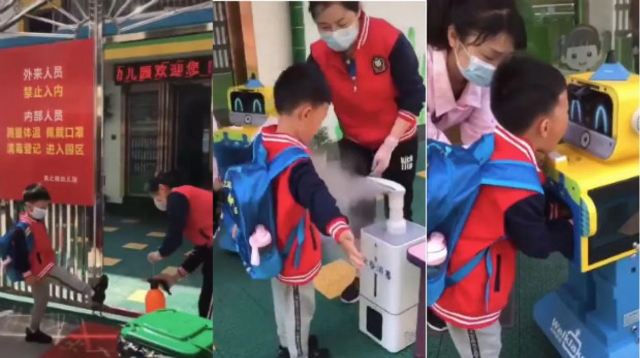 La vuelta al cole en China: el duro protocolo de desinfección infantil que podría llegar a España