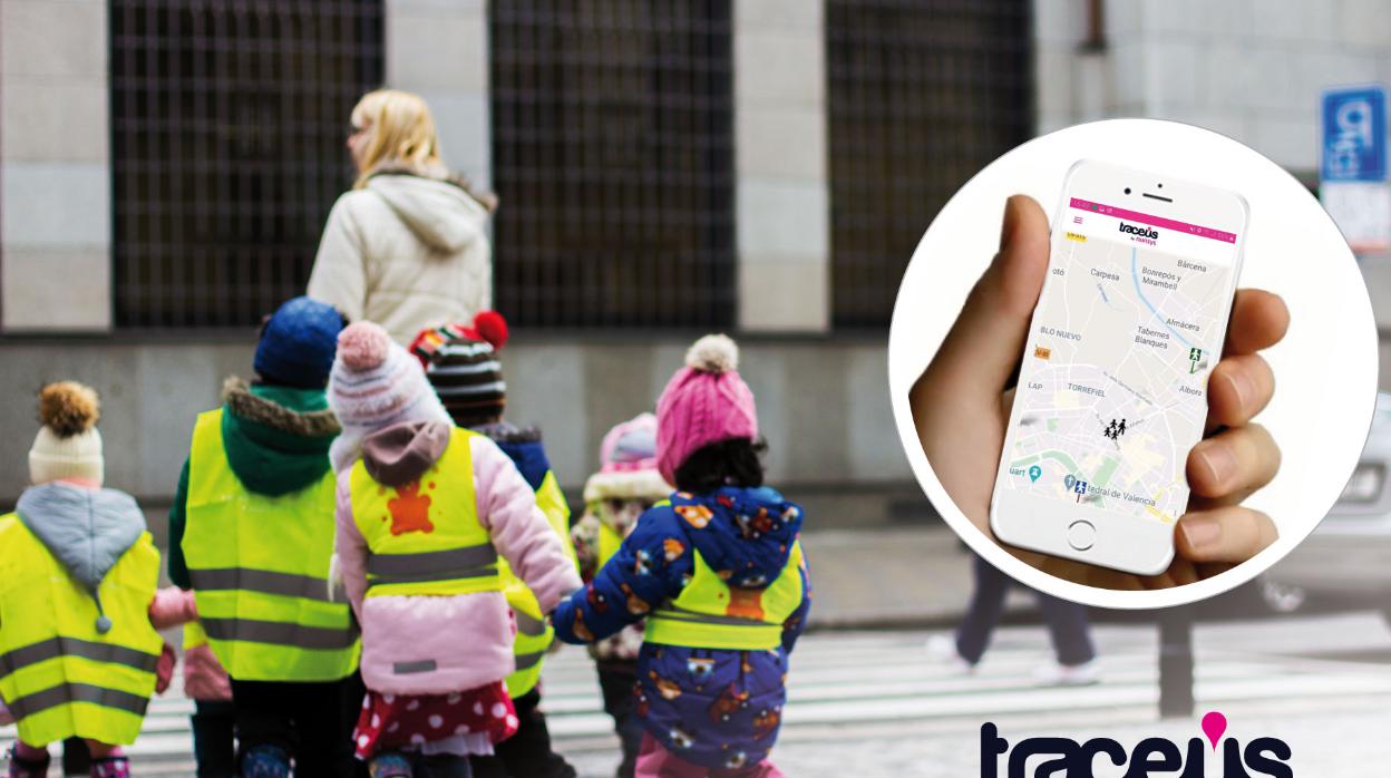 Así es la «app» que informa en tiempo real sobre la ruta que siguen tus hijos cuando van andando al colegio