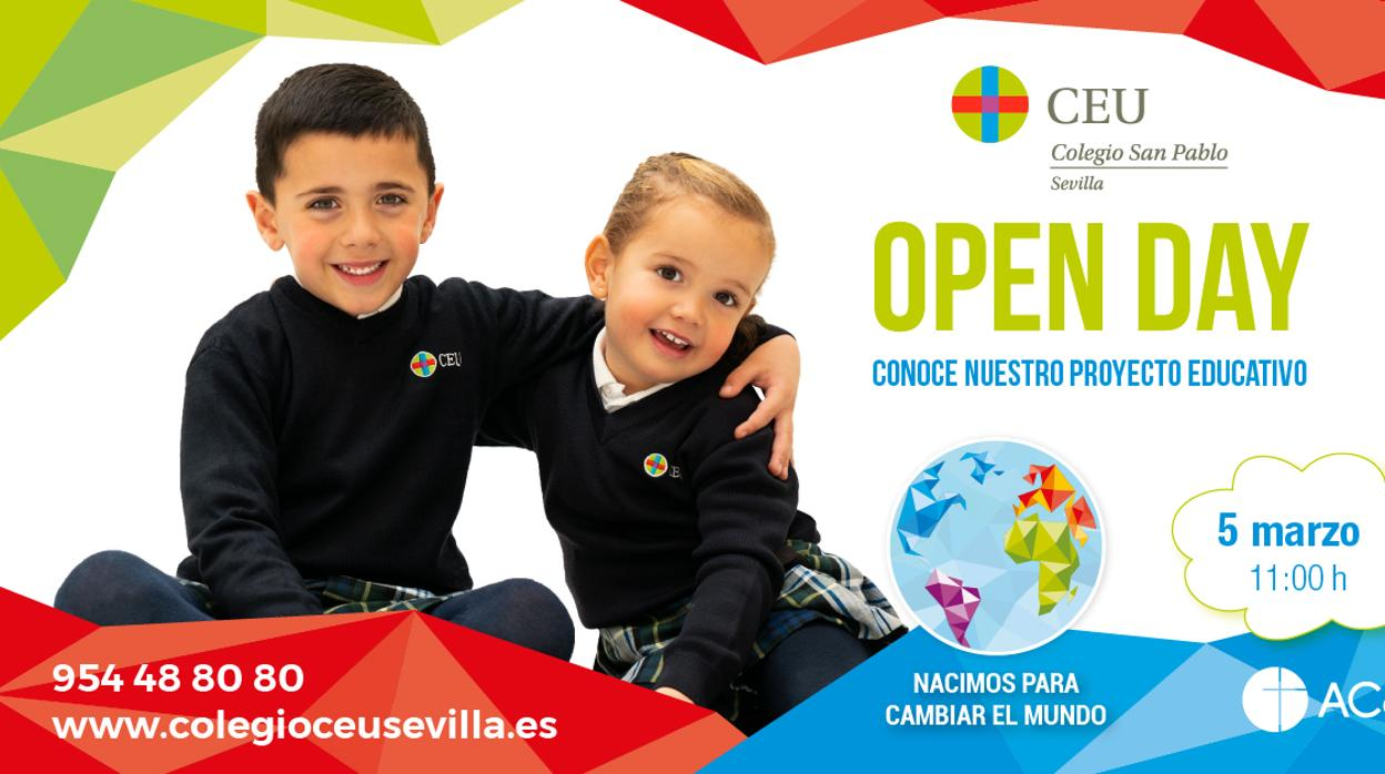 El Colegio CEU San Pablo Sevilla celebra su Open Day el próximo 5 de marzo