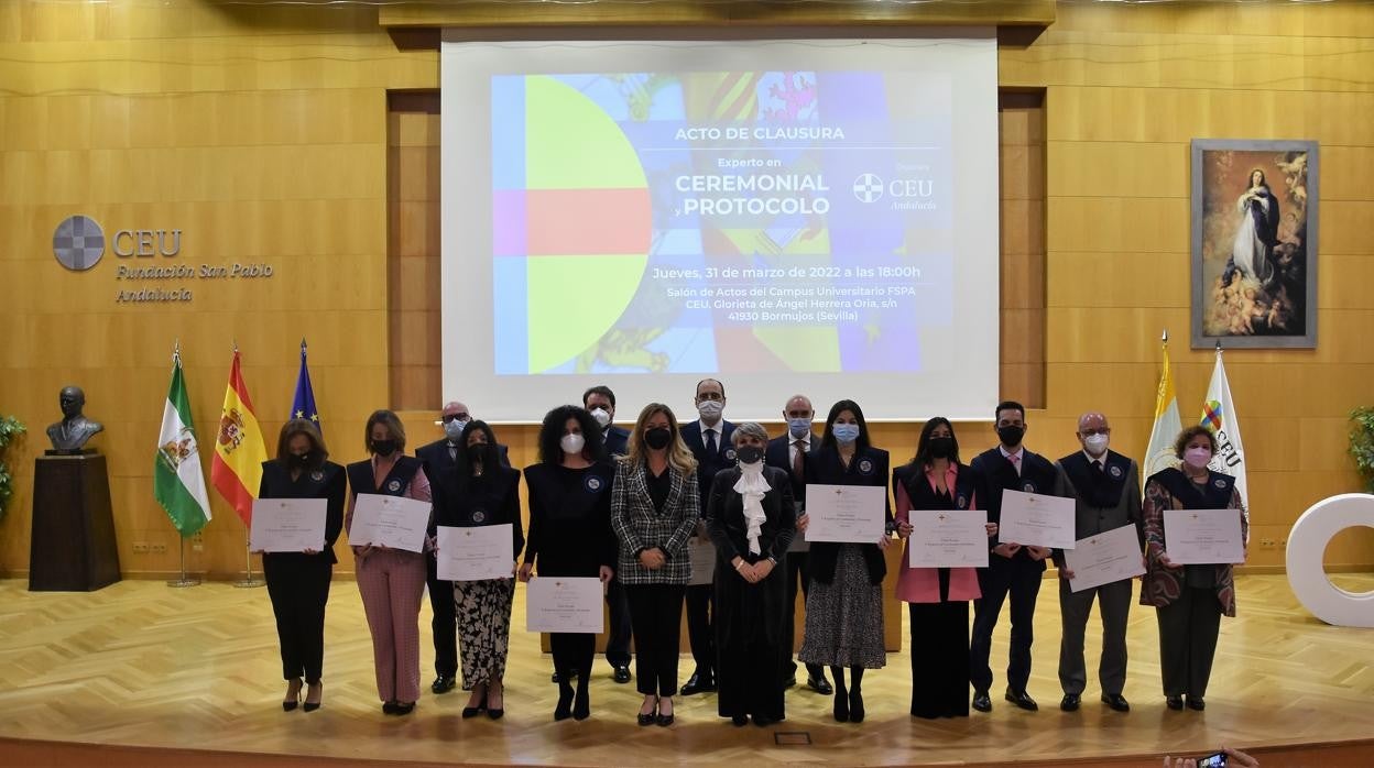 Clausurada la V edición del Experto en Ceremonial y Protocolo del Instituto de Posgrado CEU Andalucía