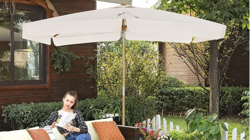 Parasol con protección UPF 50+ Songmics