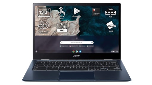 Chromebook Acer Spin 513 con pantalla táctil y sistema de claridad de sonido