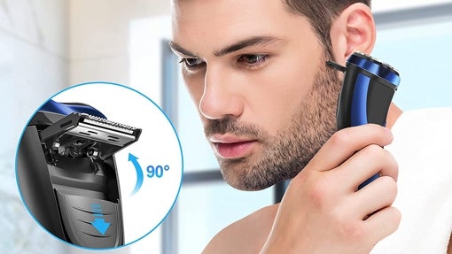 Máquina de afeitar Aovuyck con indicador de batería LCD