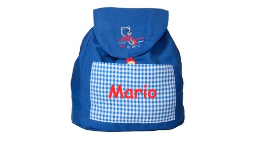 Mochila infantil para guardería personalizada