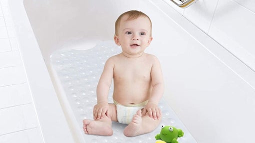 Alfombra rectangular de bañera o ducha