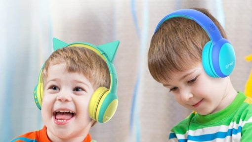 Cascos inalámbricos de diadema para niños