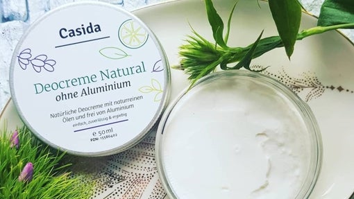 Desodorante natural sin aluminio en crema