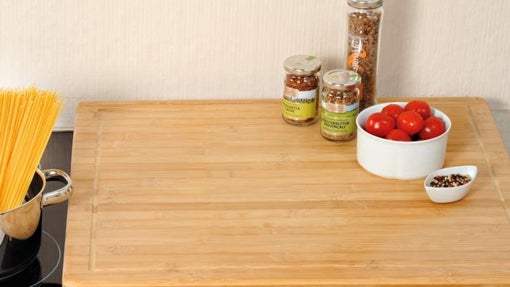 Tabla de cortar de cocina grande en madera