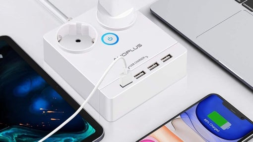 Regleta USB con carga rápida