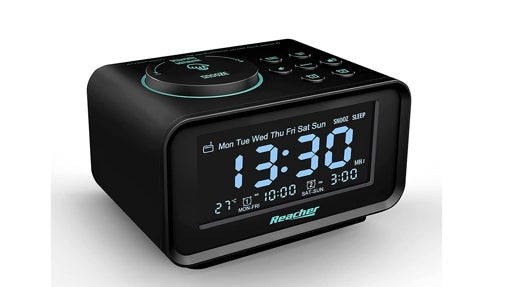 Radiodespertador digital con USB