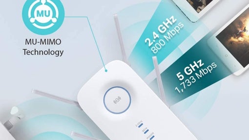 Extensor de cobertura WiFi 4 antenas