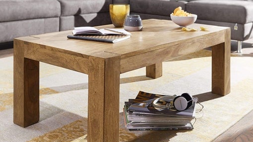 Mesa auxiliar en madera de acacia