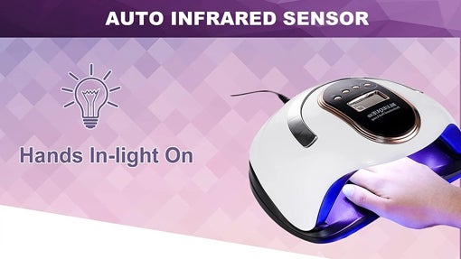 Lámpara LED UV uñas 168